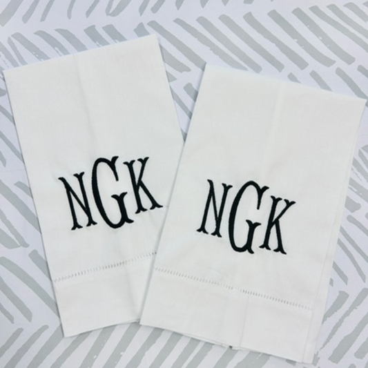 Hemstitched Guest Towels