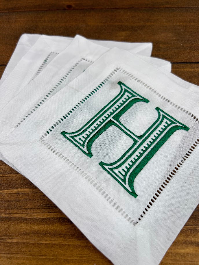 Monogrammed Cocktail Napkins