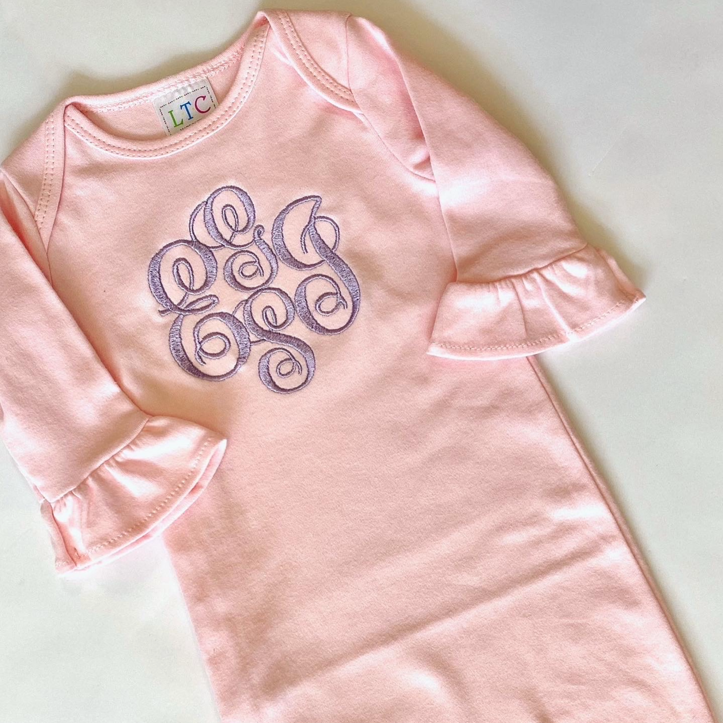 Baby Gown with Ruffles