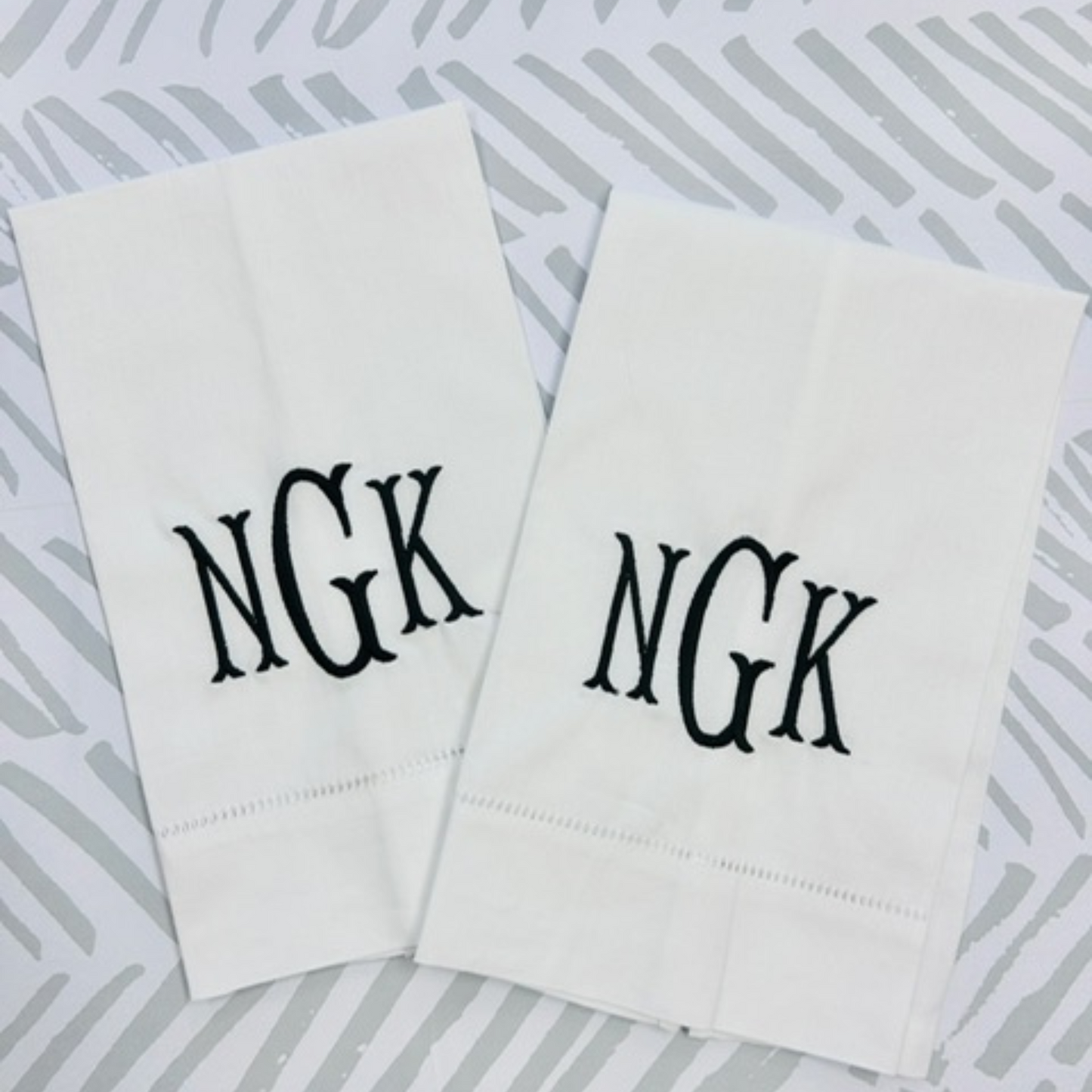 Hemstitched Guest Towels
