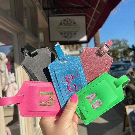 Monogrammed Luggage Tag